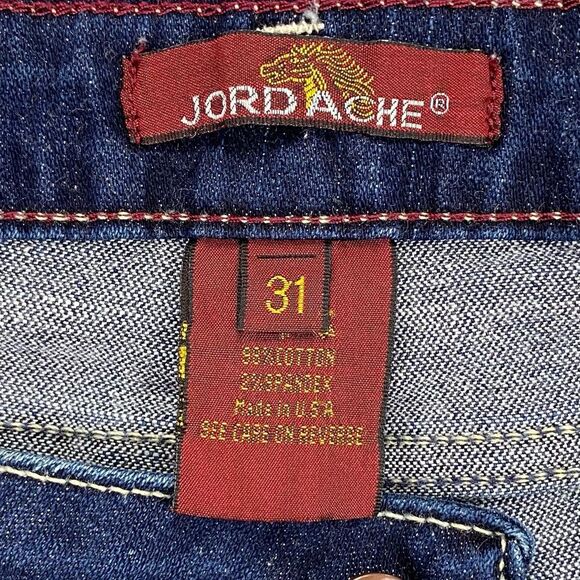 Jordache Women's Vintage Bootcut Dark Wash Jeans Made in USA  |   Size:  31 - Picture 13 of 15